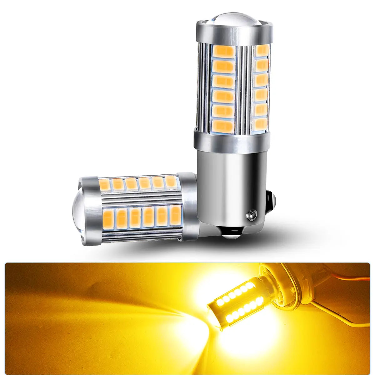 PY21W 1156 BA15s LED Blitz Bremslampen – SwissGlanzGarage Ansicht 3