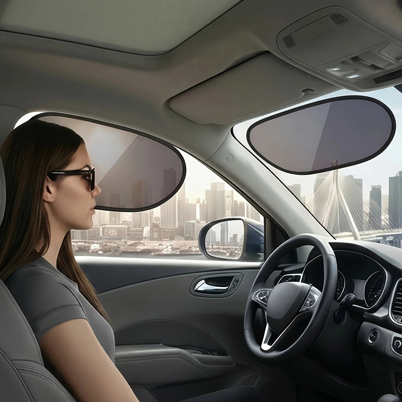 2/4 Stück Autofenster-Sonnenschutz, universeller Sommer-Auto-Sonnenschutz u