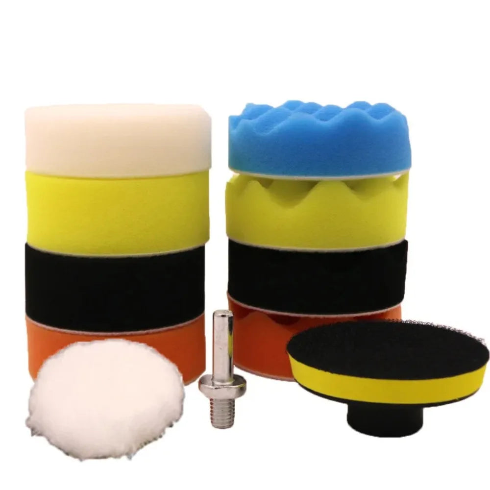 Auto Schaum Pad Puffer Kit Polieren Schwamm Pads Kit Polieren Maschine Wachs Pads für Auto Motorrad motor fahrzeug En...