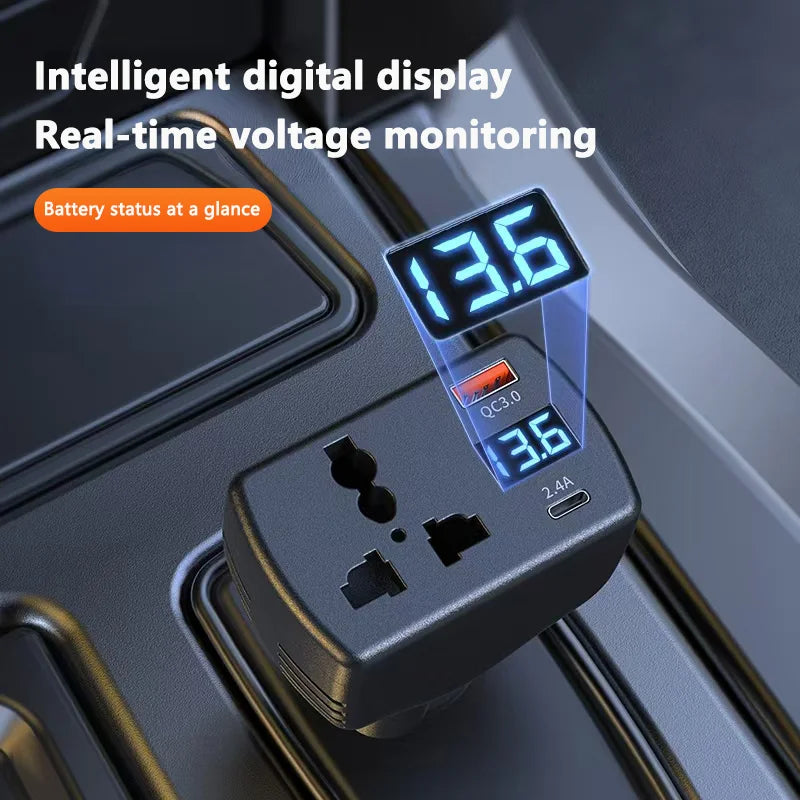200W Mini Auto Ladegerät USB-C PD Schnelllader 150 W – SwissGlanzGarage Ansicht 2