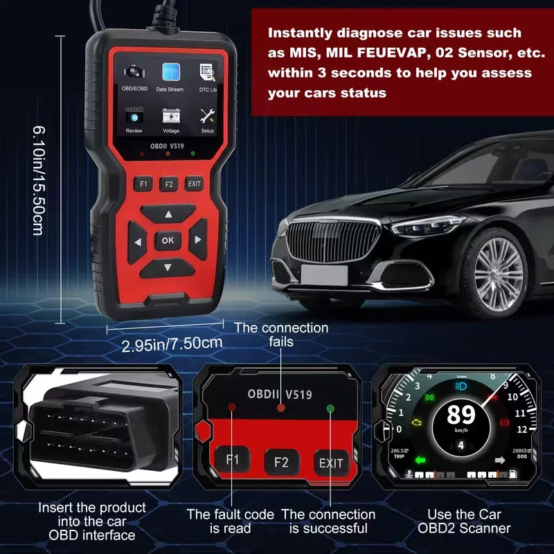 OBD2-Diagnosegerät V519 – SwissGlanzGarage Ansicht 6