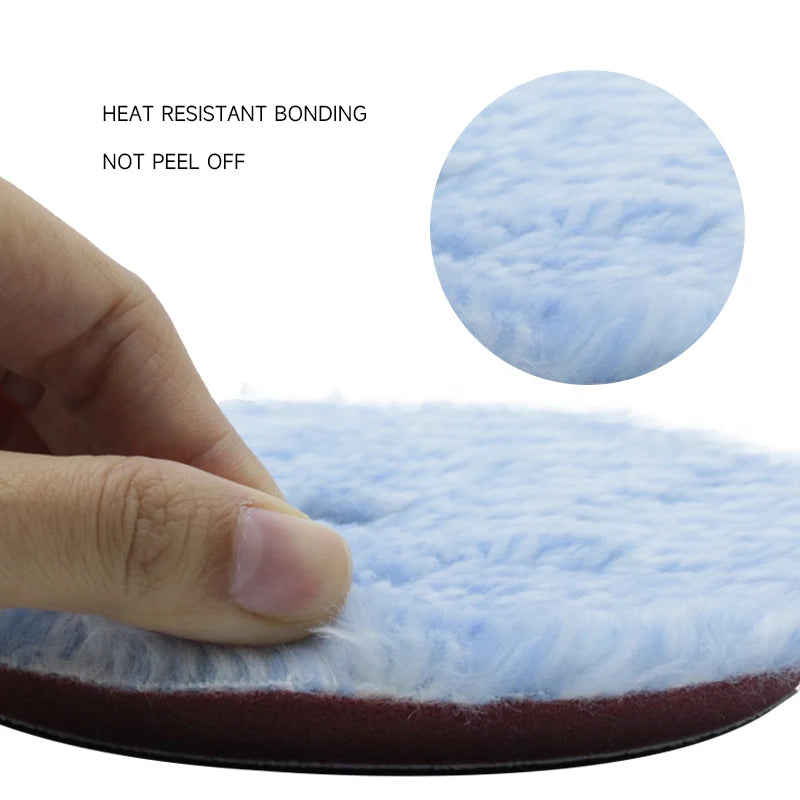 DETAILING 3/5/6/zoll Mikrofaser Polieren Pad Für Autos Körper Polnischen Micro Faser Polieren Räder für Auto Polierer...