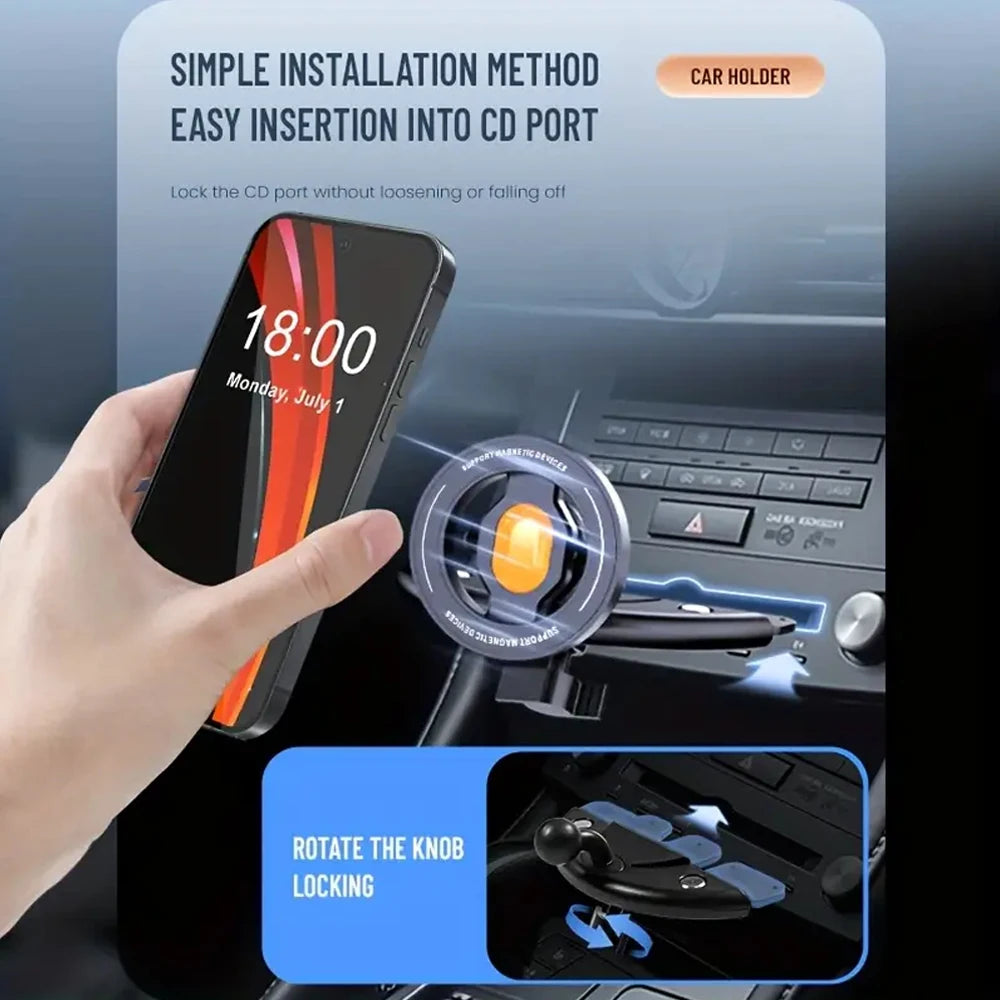 Auto-Handyhalterung mit Saugnapf – Magnetisch – SwissGlanzGarage Ansicht 2