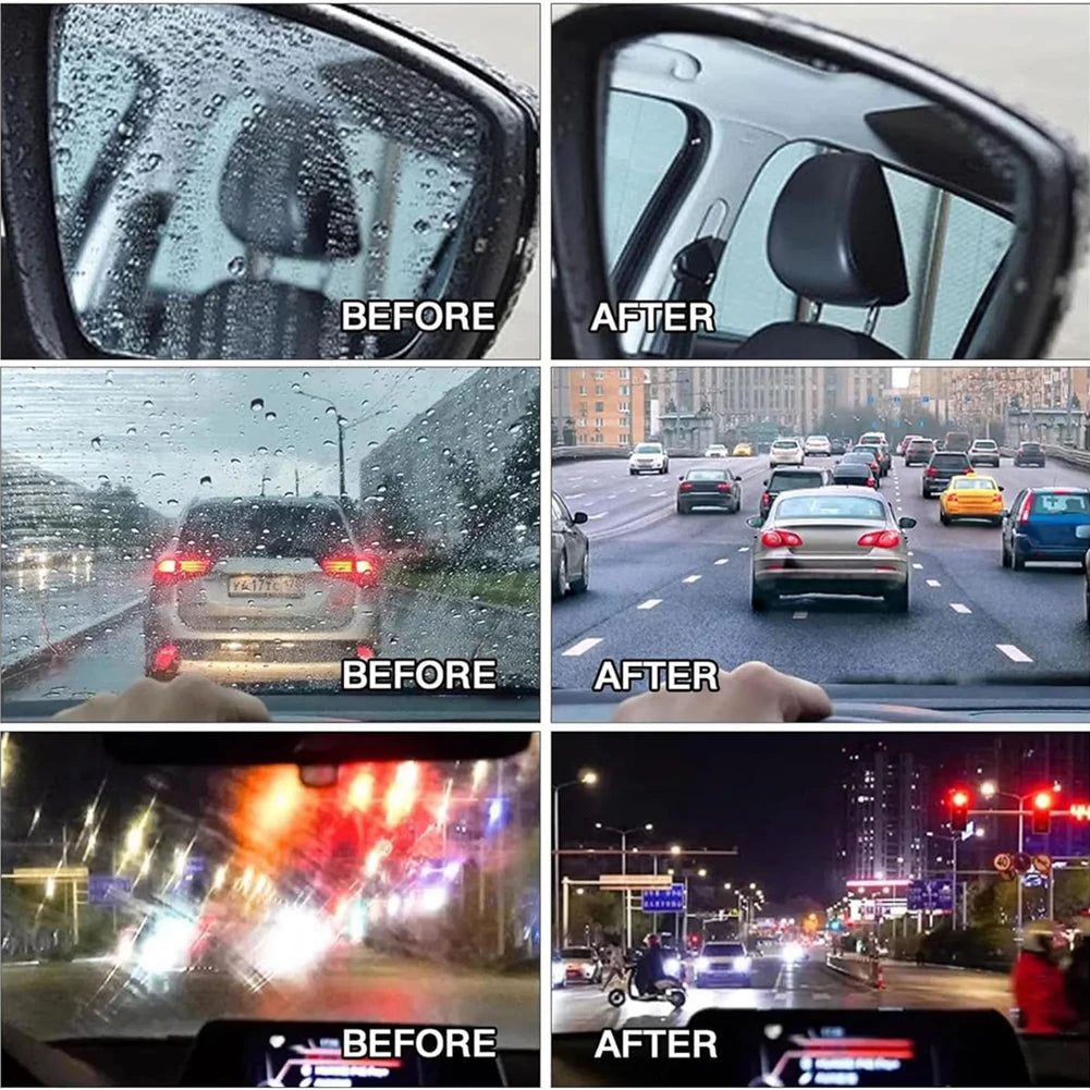 Auto Glas Wasser Abweisend Wasserdicht Regendicht Anti-beschlag Öl Film Fleck Entferner Auto Windschutzscheibe Reinig...