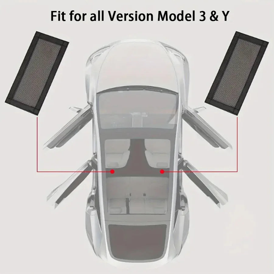 Tesla Model 3 Rücksitz Lüftungsabdeckung Set – SwissGlanzGarage Ansicht 4