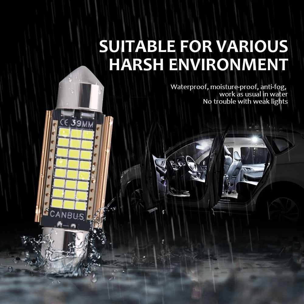 C10W C5W LED Canbus 31mm 36mm 39mm 42mm Lampe – SwissGlanzGarage Ansicht 4