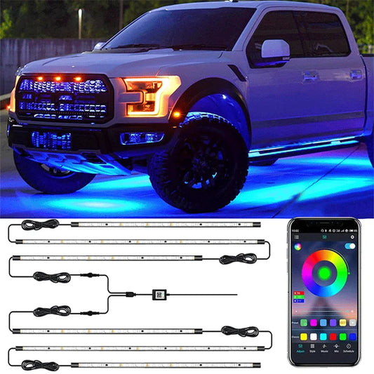 RGB Flexibler Auto-Unterlicht-Lichtstreifen, 12 V…