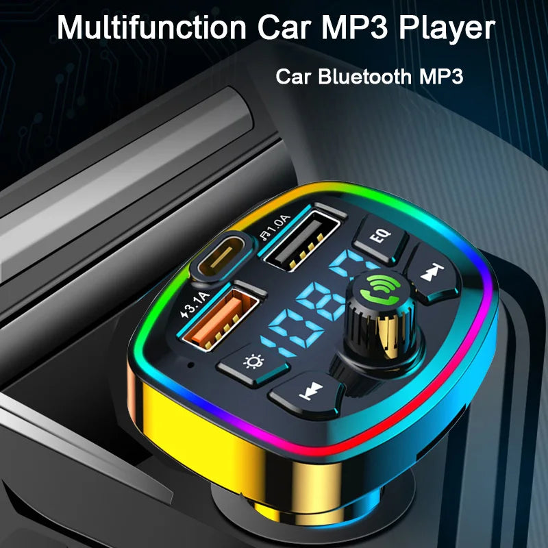 Bluetooth 5.0 FM-Transmitter USB-C Ladegeraet – SwissGlanzGarage Ansicht 4