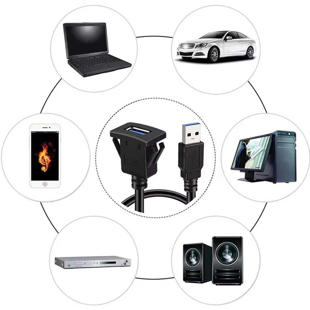 USB 3.0 Verlängerungskabel für Auto – SwissGlanzGarage Ansicht 4