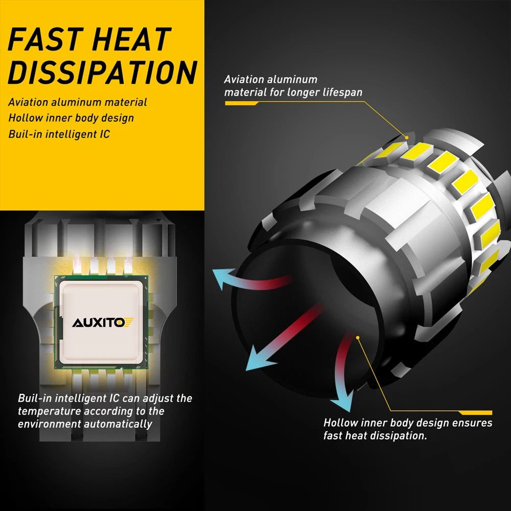 AUXITO T20 LED W21/5W 6500K Lampe – SwissGlanzGarage Ansicht 4