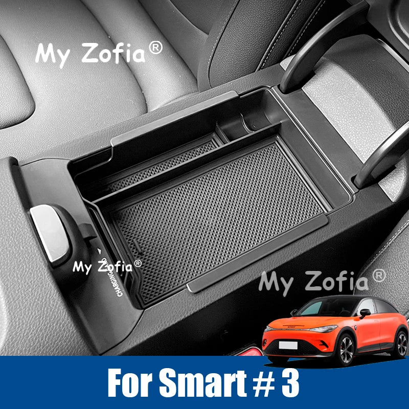 Für Smart #3 Auto Zentrale Konsole Organizer Armlehne Lagerung Bo