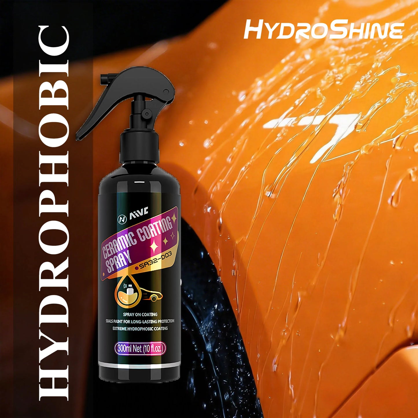 Keramikbeschichtungsspray, flüssige Beschichtung, Nano-Kristall, hydrophobe Schicht, Polierfarbe, Lackierung, Hochgla...