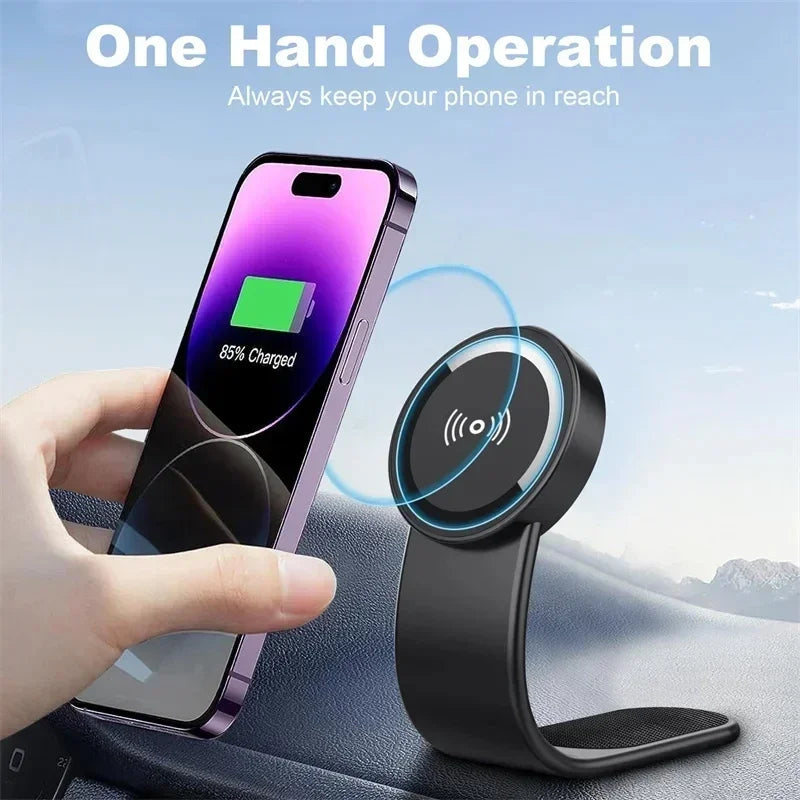 Magnetische Autotelefonhalterung Magnet Mobile Autohalterung Armaturenbrettständer Unterstützung im Auto für Macsafe ...
