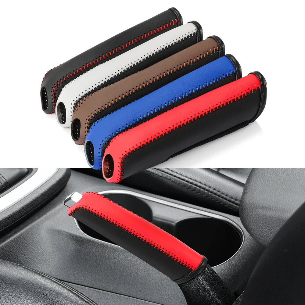 Handbremsabdeckung Set aus PU-Leder – SwissGlanzGarage Ansicht 2