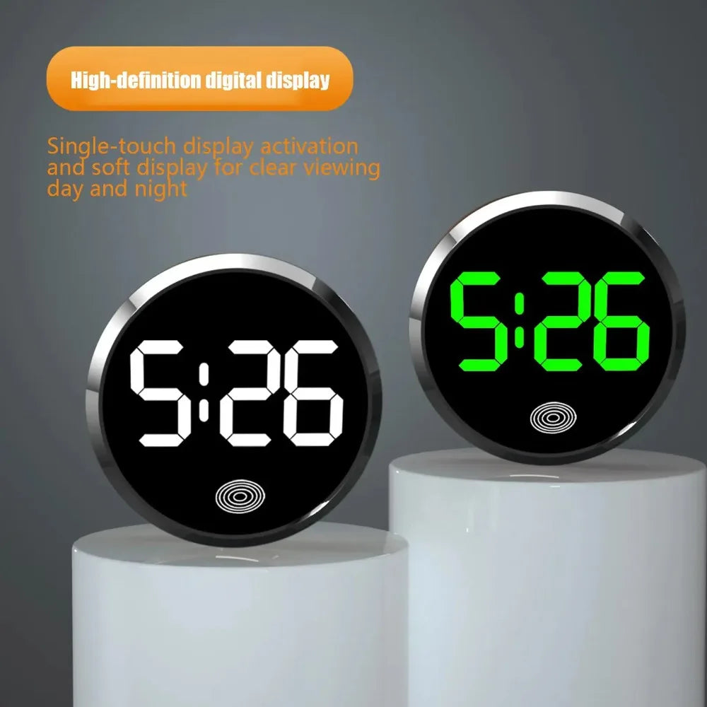 Touch-Control Auto LED Uhr – SwissGlanzGarage Ansicht 4