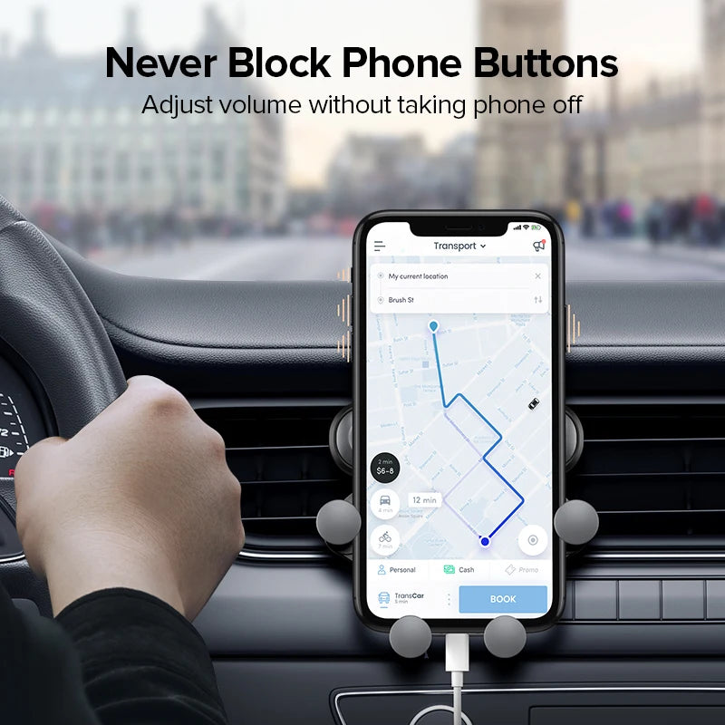 Schwerkraft Autotelefon halter Auto Air Vent Clip Mount Handy Handy Stand in Auto GPS Unterstützung für iPhone Xiaomi...