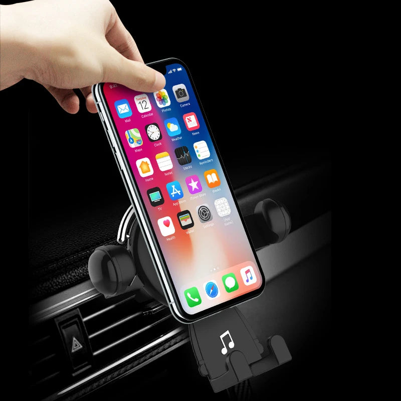 Schwerkraft Auto Telefon Halter Air Vent Clip Universal Multifunktionale Auto Telefon Halterung für IPhone Xiaomi Sam...