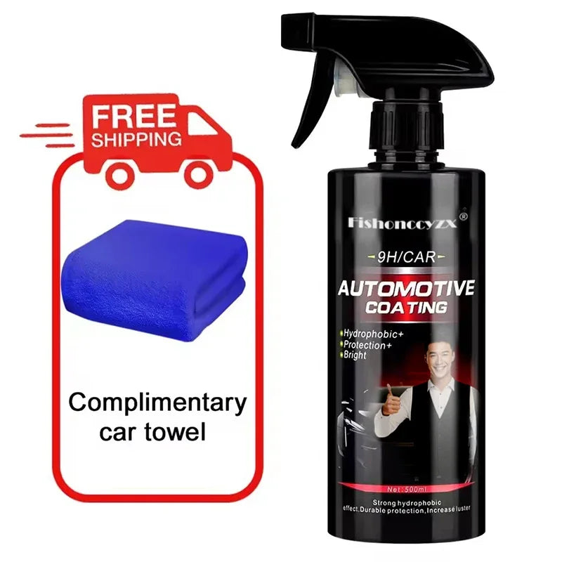 Keramikbeschichtung für Autos 500ML 9H Nano Flüssigglas-Kristallbeschichtung Hydrophobe Wasserdichte Politur Lackschu...