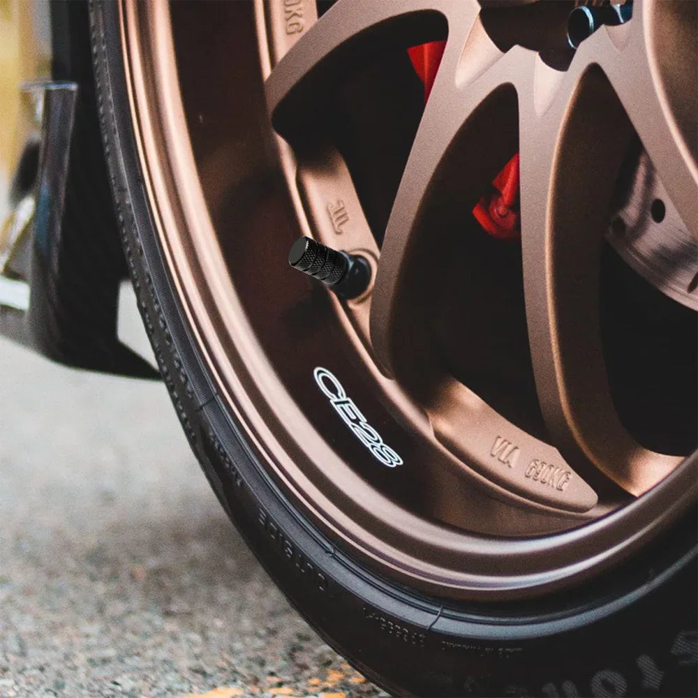 Aluminium Ventilkappen Set für Autos und Motorräder – SwissGlanzGarage Ansicht 4