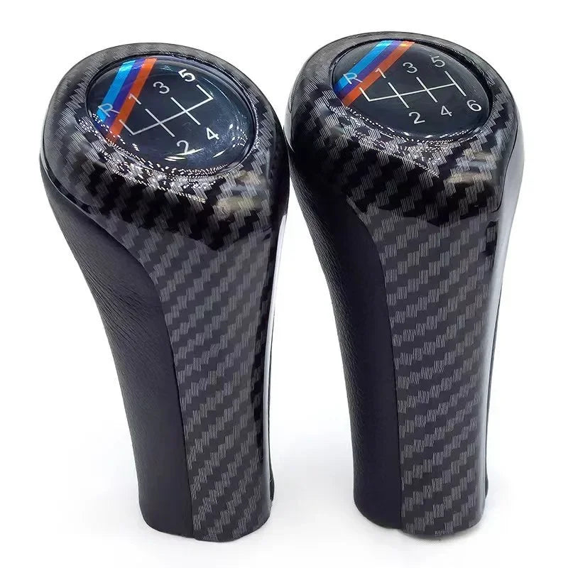 Carbon Leder Schaltknauf für BMW 1 3 5 6 M3 M4 M5 – SwissGlanzGarage Ansicht 2