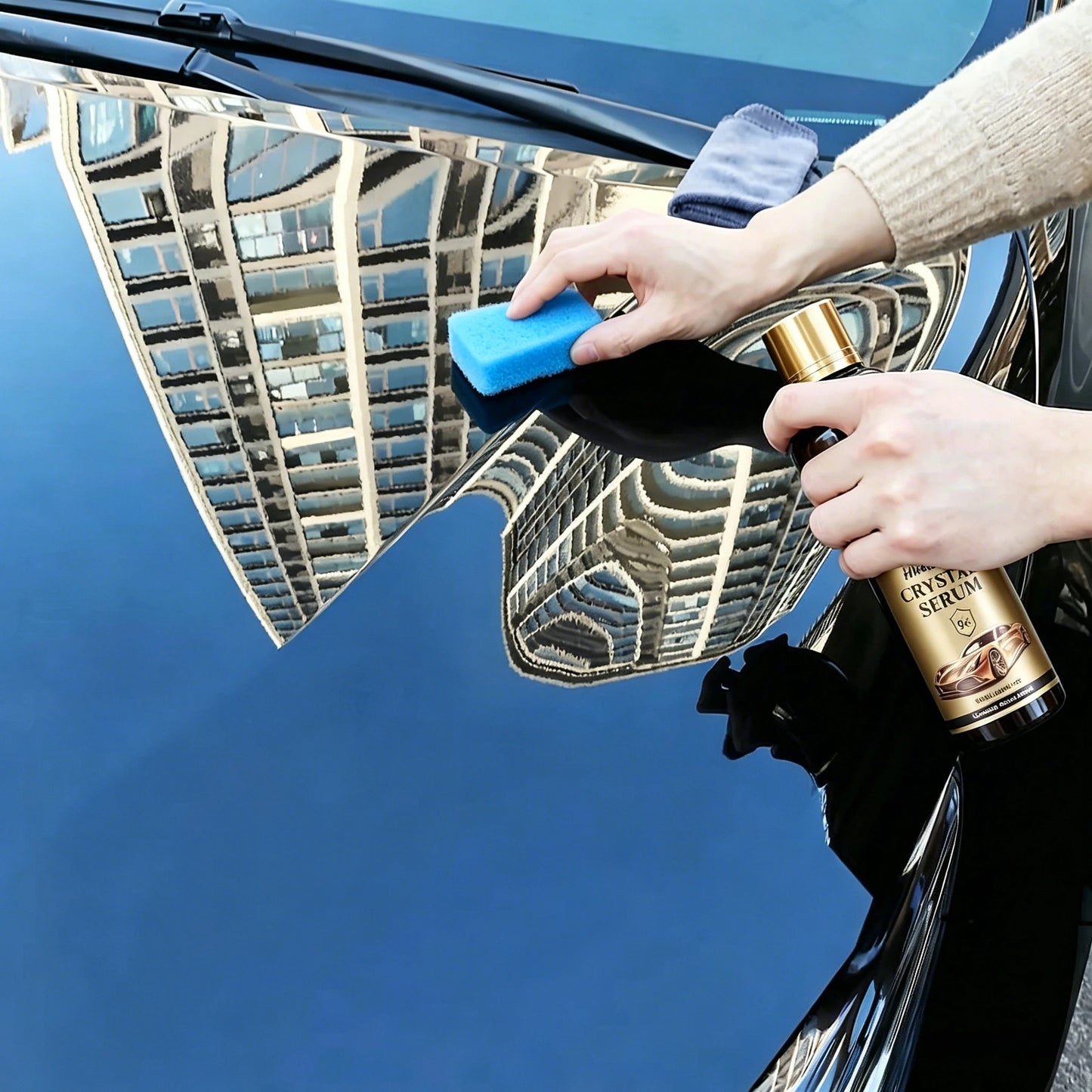 Keramik-Autobeschichtungsspray, Keramikbeschichtung für Auto und Motorrad, hydrophob, schützt, poliert, Lackpflege, D...