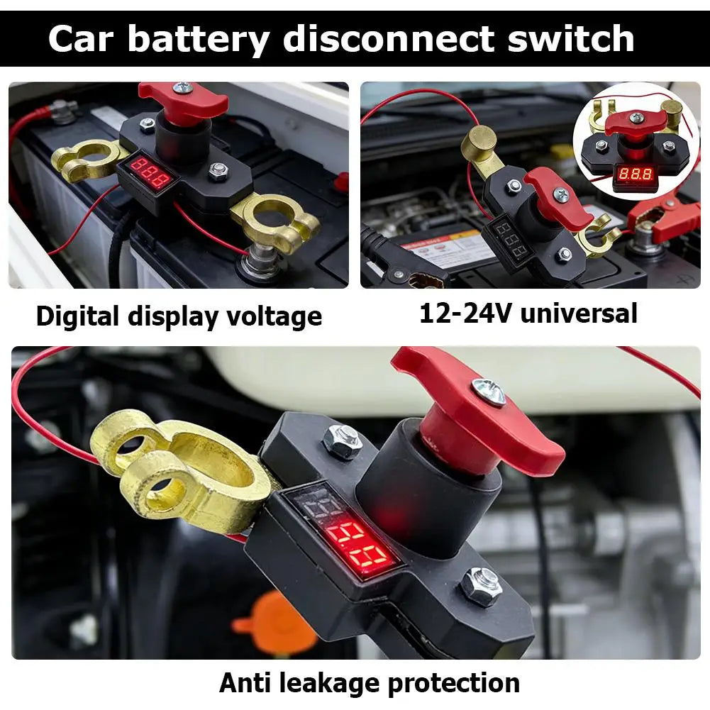 Batterie-Trennschalter mit LED-Display 12-24V – SwissGlanzGarage Ansicht 4