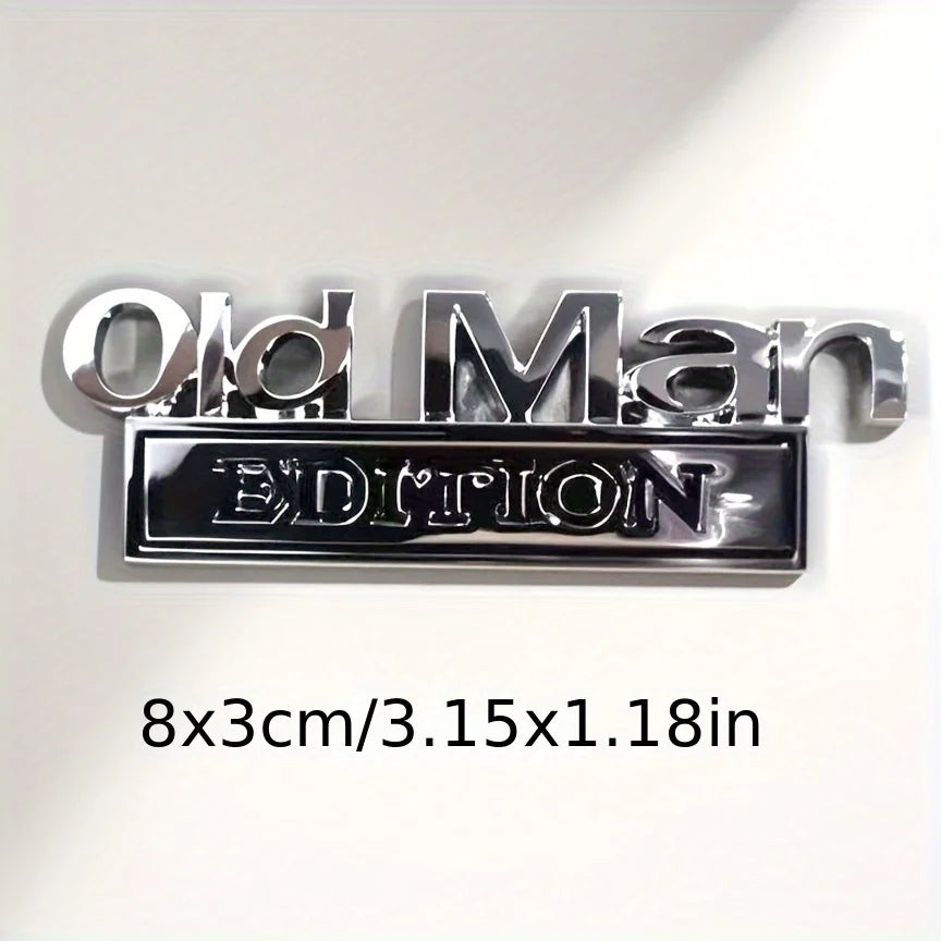 Old Man Edition 3D Emblem Aufkleber – SwissGlanzGarage Ansicht 4