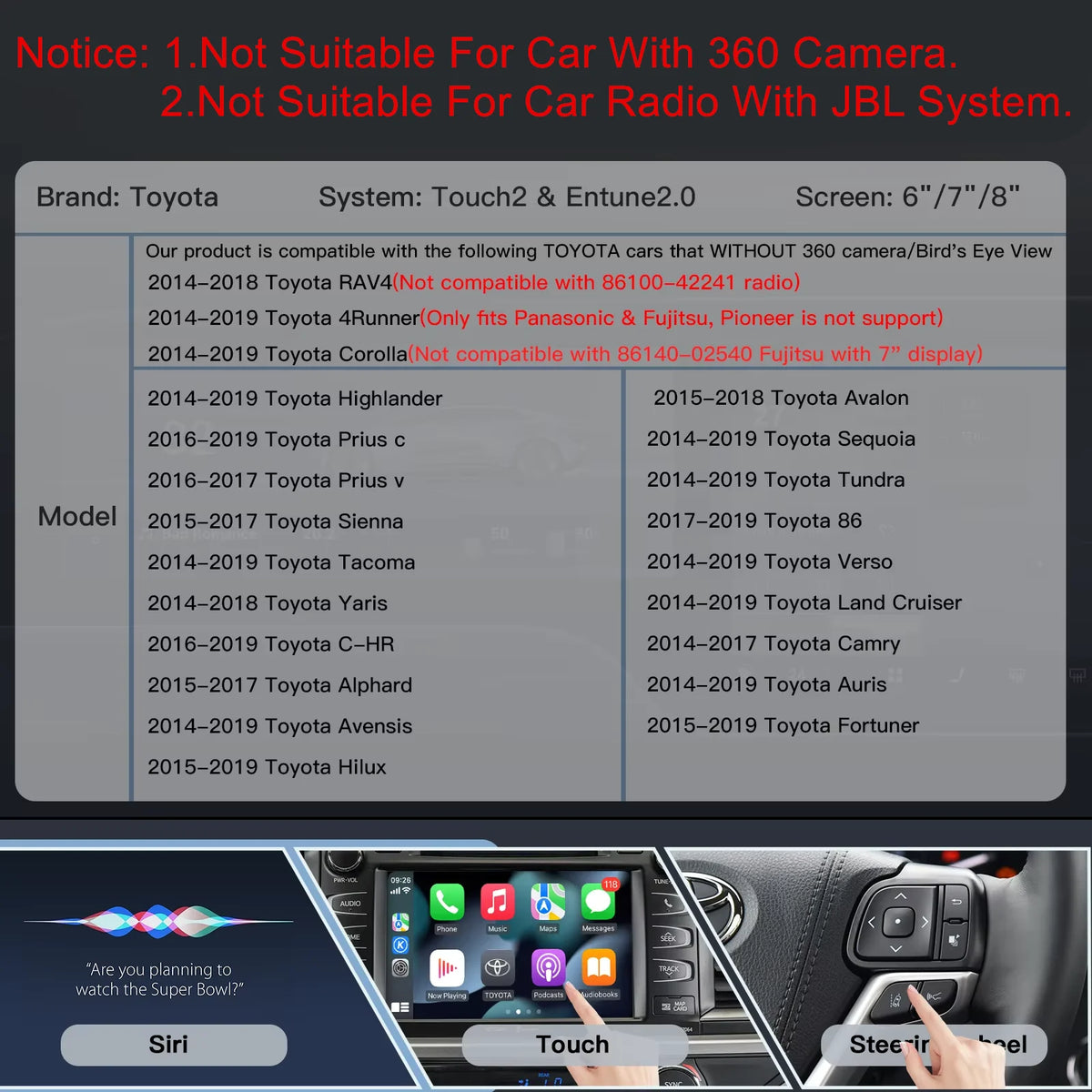 CARABC Kabellos CarPlay Adapter für TOYOTA – SwissGlanzGarage Ansicht 3