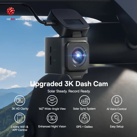 Baseus 3K Dash Cam VD1 HD Front- und Rückkamera – SwissGlanzGarage Ansicht 2