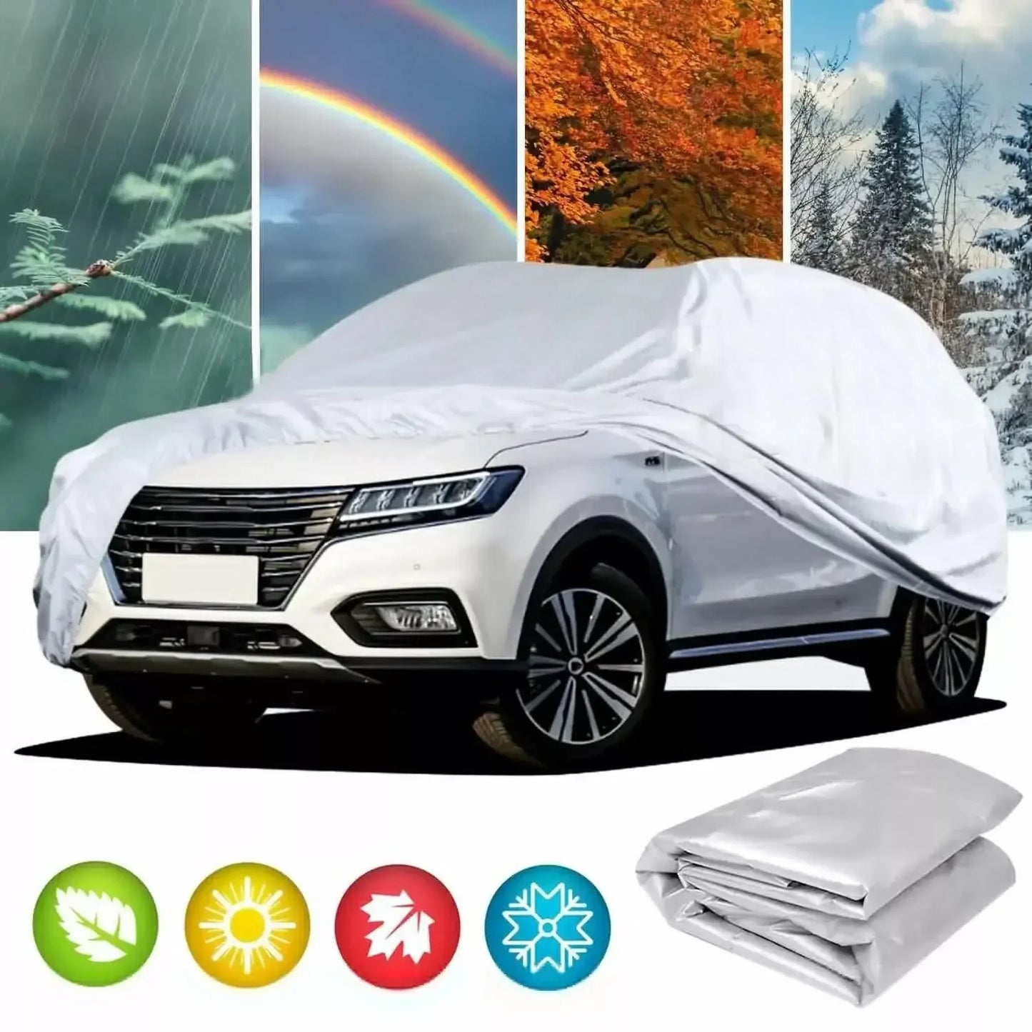 Universelle Auto-Sonnenschutzabdeckungen, Sonnen-, Regen-, Eis- und Schneeschutz, wasserdicht, staubdicht, UV-beständ...