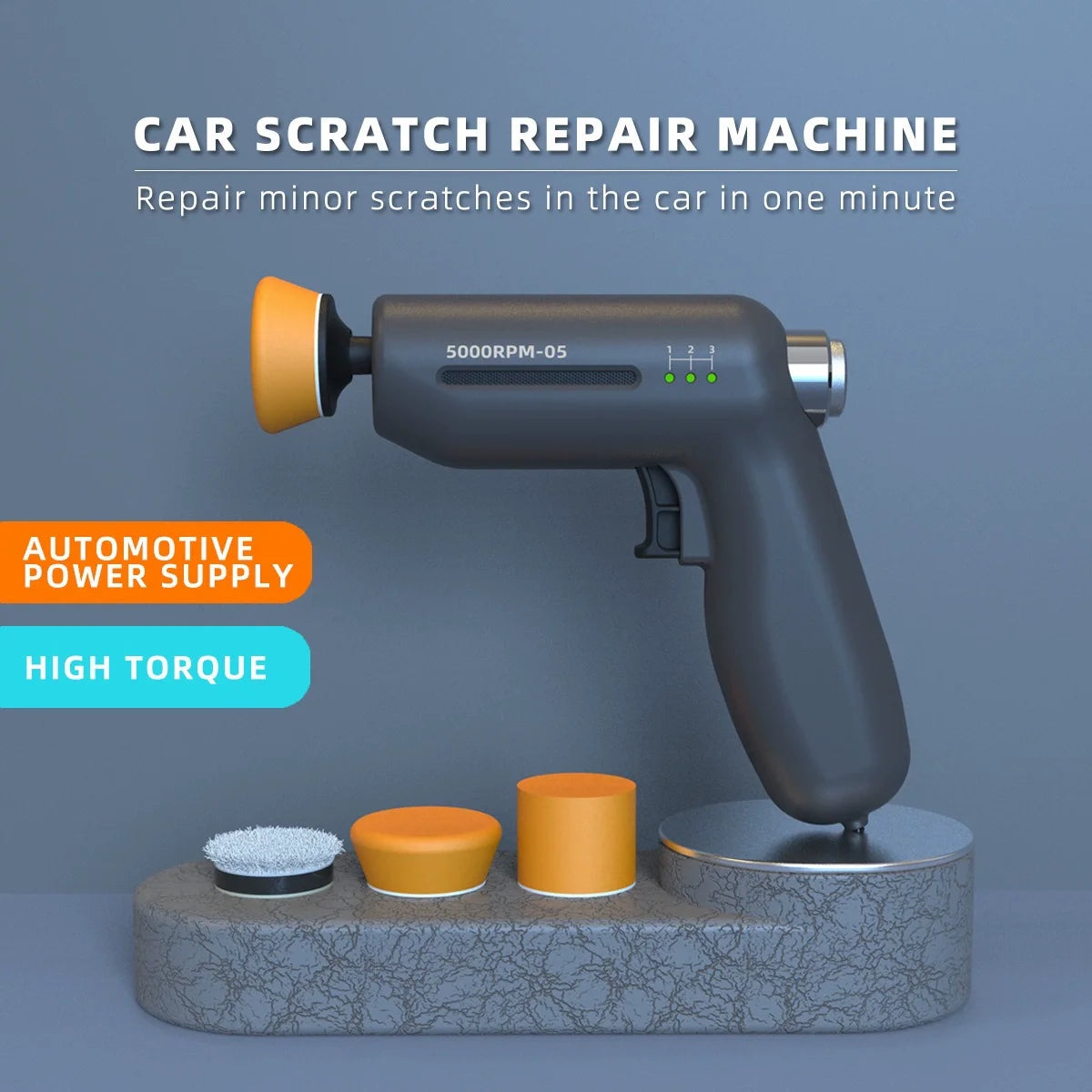 Portable Vehicle Polishing Machine Professional Car Scratch Remover and Waxing Tool with Adjustable Speed