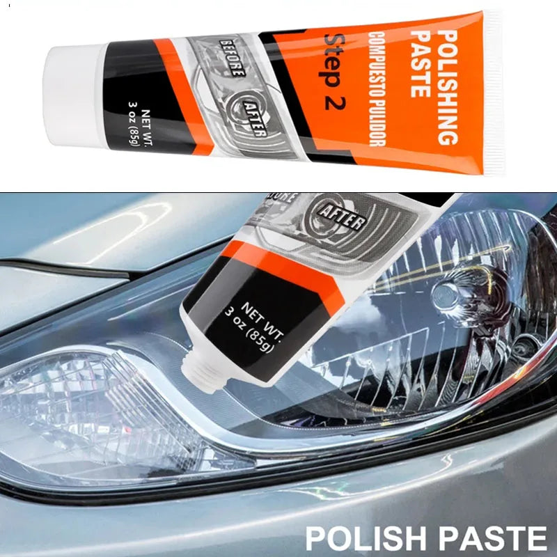 Scheinwerfer-Restaurierungs-Set mit Politur – SwissGlanzGarage Ansicht 2