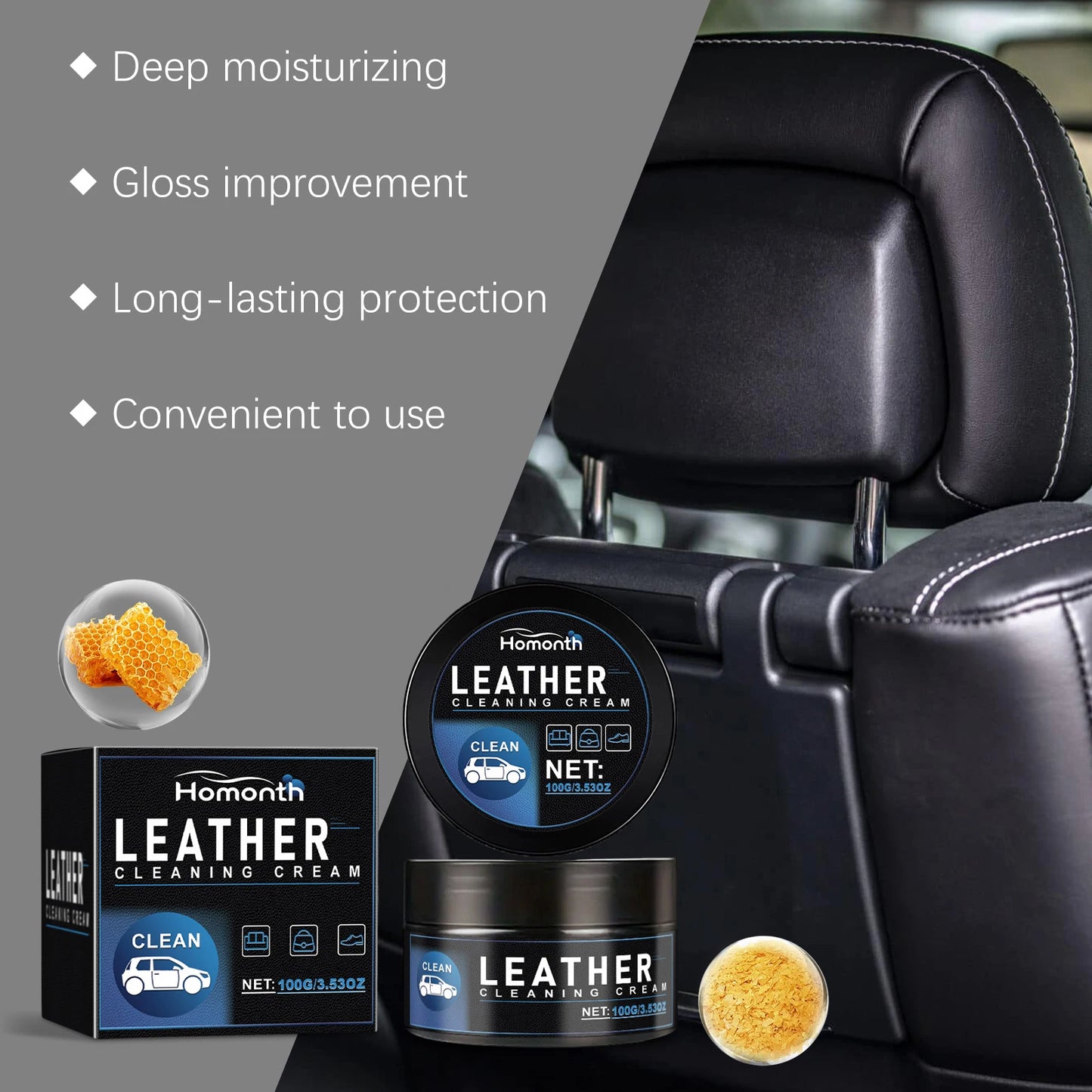 100g Auto-Lederreparatur-Set Autositz-Lederfarbe Pflege-Reiniger