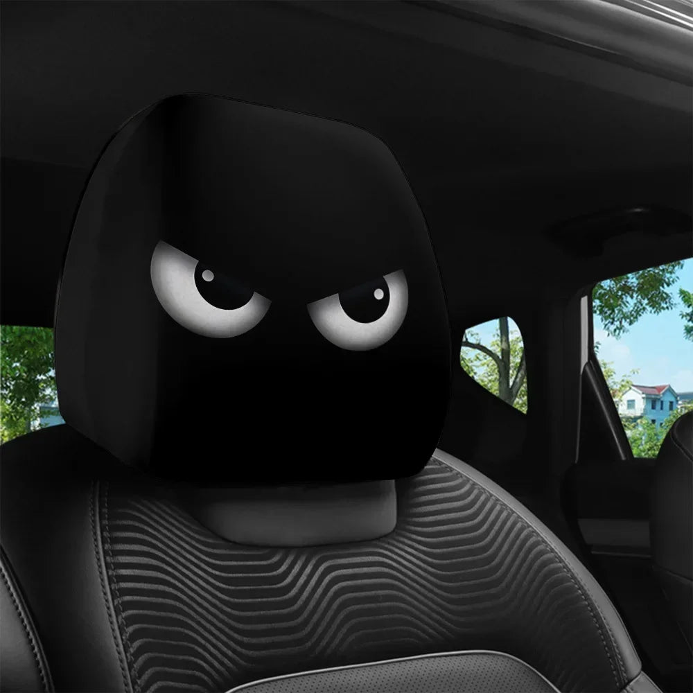 Lustige Auto-Sitzbezüge mit Augen, elastischer Schutz – SwissGlanzGarage Ansicht 3
