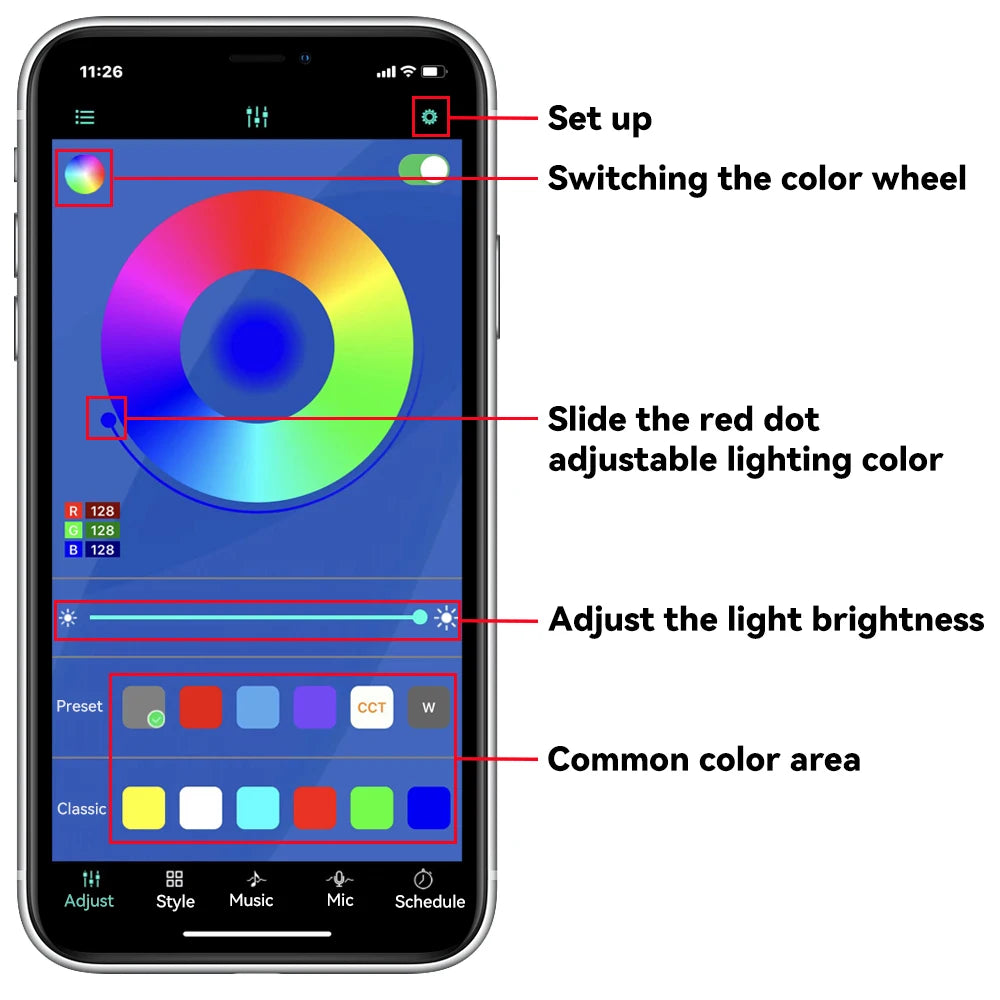 Auto Unterboden Licht Dekorative Lampe Neon LED RGB Auto Underglow