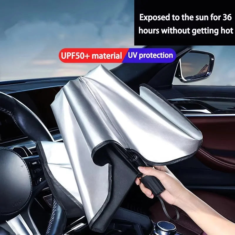 Auto-Sonnenschutz faltbar mit Randschutz – – SwissGlanzGarage Ansicht 2
