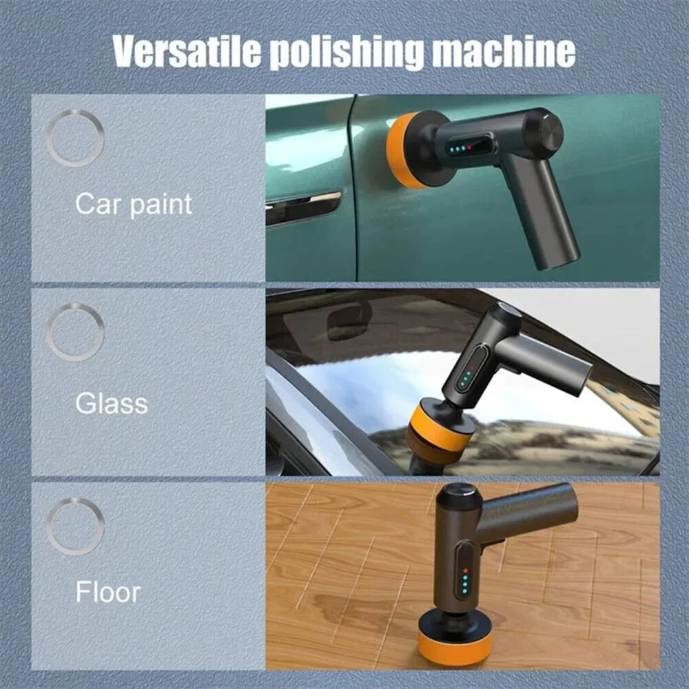 Mini-Polierbohrmaschine – Akku-Set, Detailing-Maschine, Auto-Poliermaschine, leichter kabelloser Auto-Puffer-Polierer