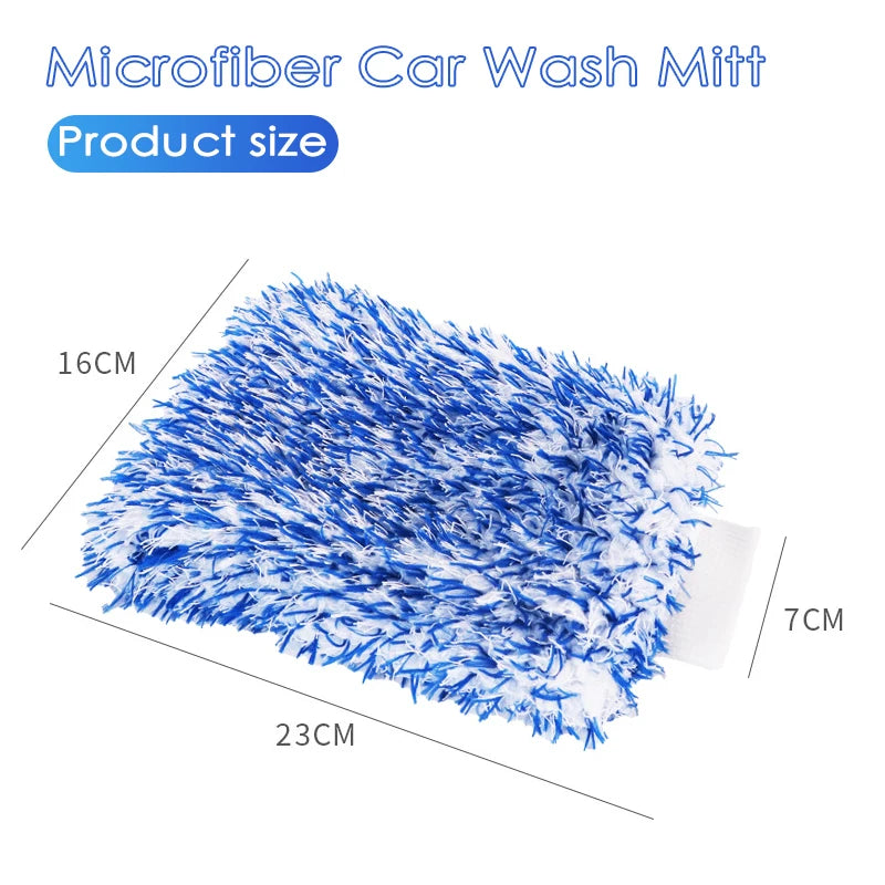 Plüsch Auto Waschen Mitt Mikrofaser Dicke Auto Reinigung Handschuhe Auto Waschen Zubehör Auto Reinigung Werkzeuge