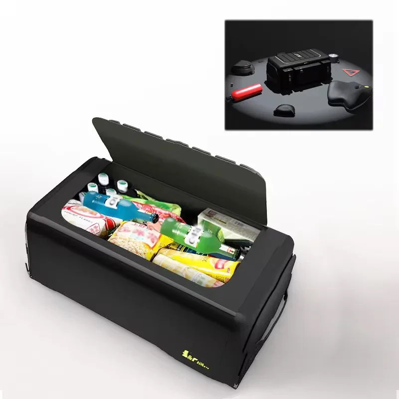 Rücksitz-Organizer mit Tablet-Halter 70 L – SwissGlanzGarage Ansicht 4