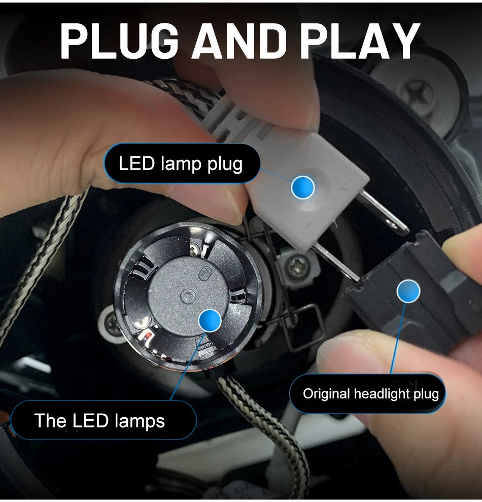 Bullvision H4 LED Scheinwerfer 5000000LM 2500W – SwissGlanzGarage Ansicht 5