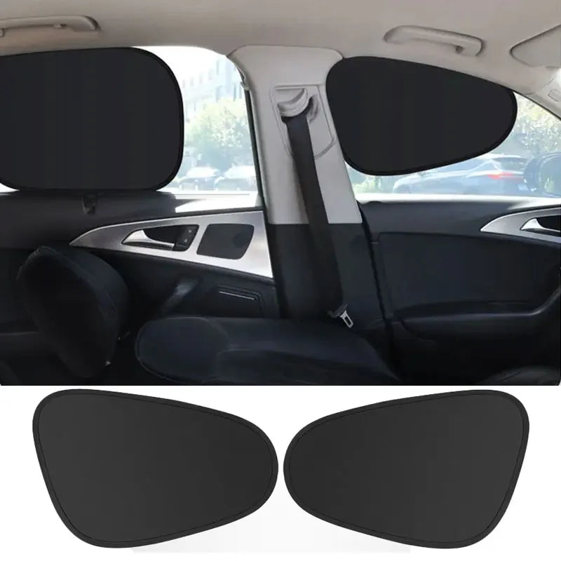Sommer-Auto-Sonnenblende, Autofenster, 4-lagige Sonnenschutzvorhänge, blend
