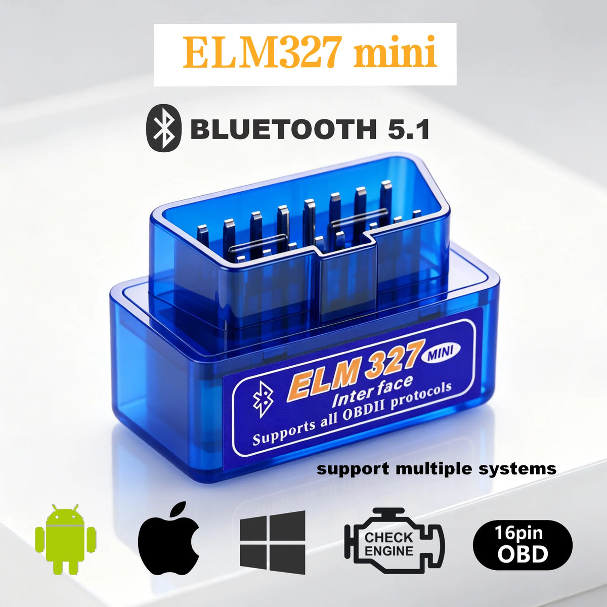 OBDII ELM327 Mini Scanner Bluetooth 5.1 – SwissGlanzGarage Ansicht 2