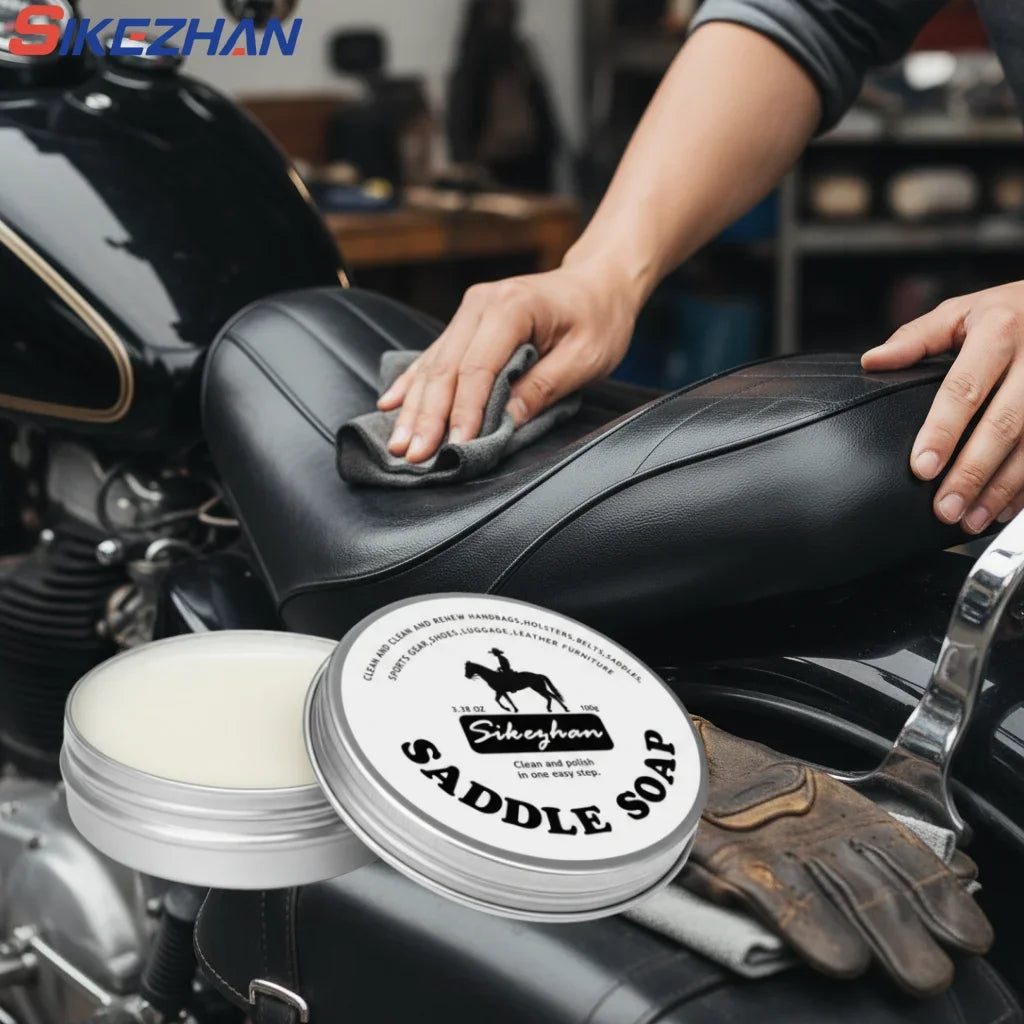 Motorrad-Ledersitzpflege Creme | Reparieren, polieren und schützen Sie echtes Le
