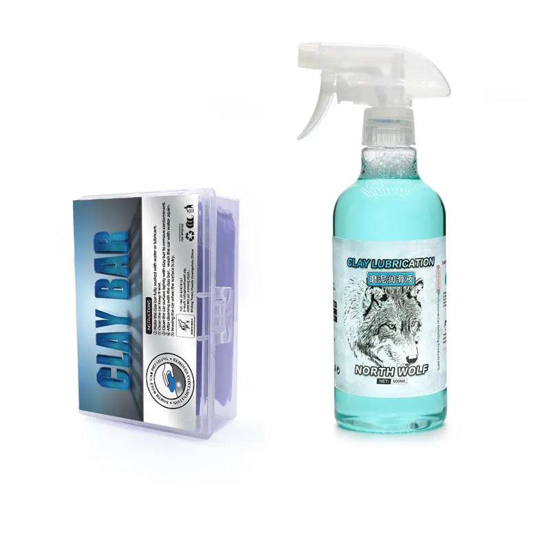 DETAILING 100 g Auto-Ton-Reinigungsstab-Set, Detaillierung, Wachspolitur, Behandlung, 500 ml, Magic Clay Bar, synthet...