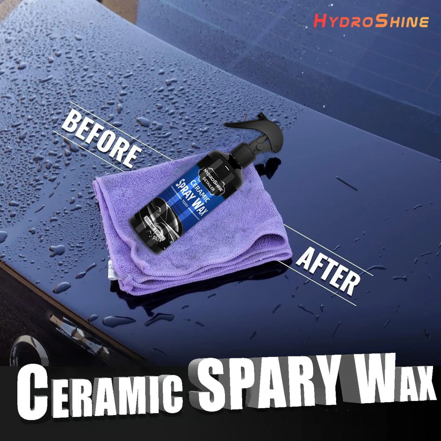 Hydroshine Detailer Keramikbeschichtung Spray Wachs Kristall Polierflüssigkeit Langlebiger Schutz Hydrophobe Detailli...