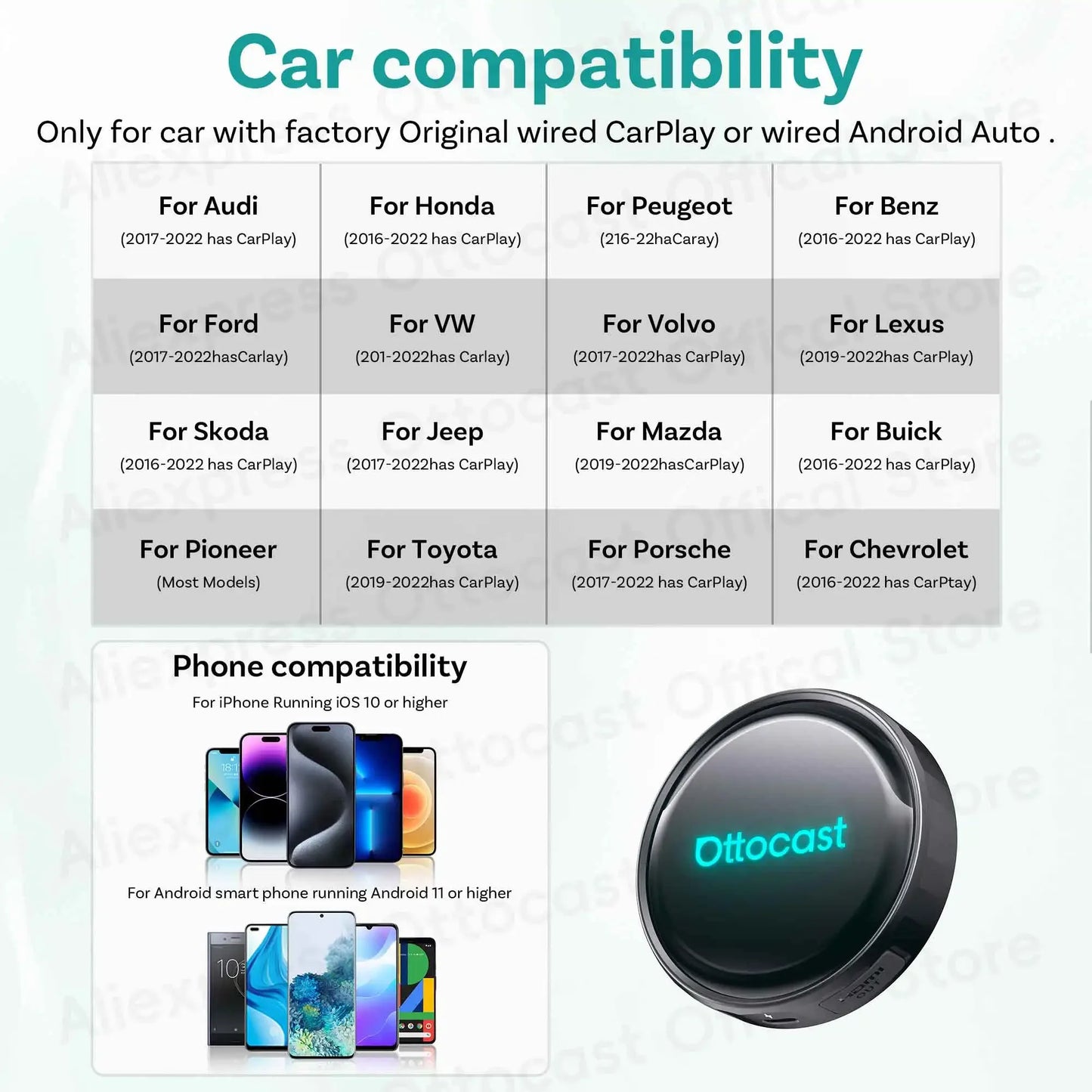 Ottocast P3 Pro Kabellos CarPlay Box – SwissGlanzGarage Ansicht 6