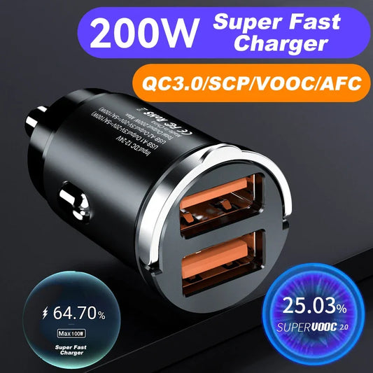 200W USB-C Schnellladegerät für Auto – SwissGlanzGarage Ansicht 2
