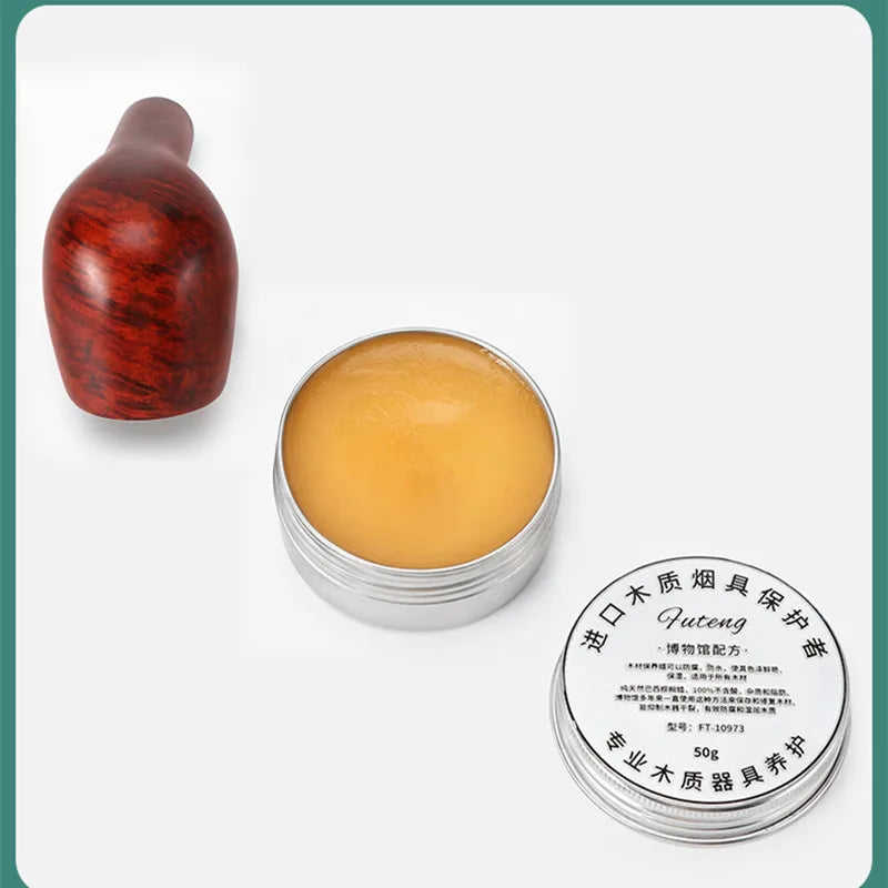 50g Pipe Polish Palm Tabakpfeife Herstellungsmaterial Carnauba Reinigungssalbe Wachs