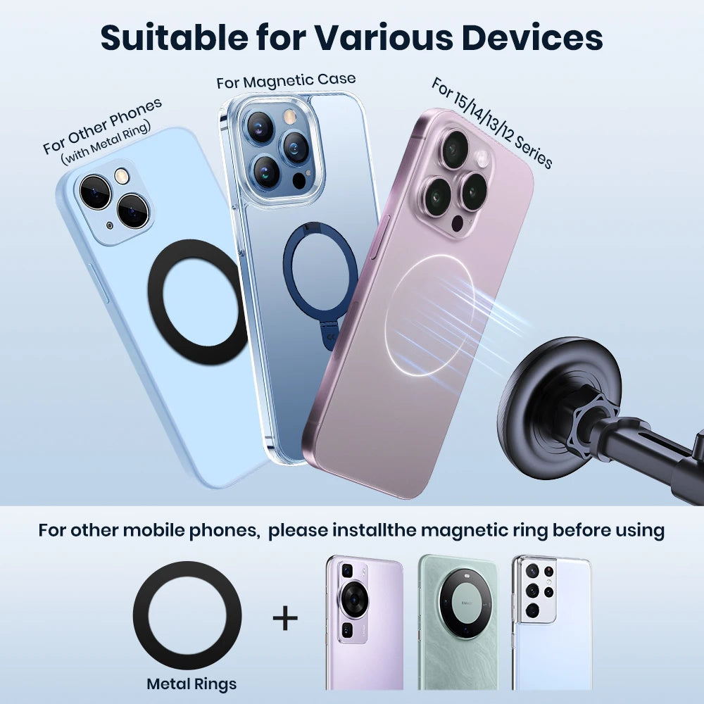 TOPK Magnetische Autotelefonhalterung für MagSafe [20 Super Magnets] Armaturenbrett-Telefonhalter für Ihre Autohalter...