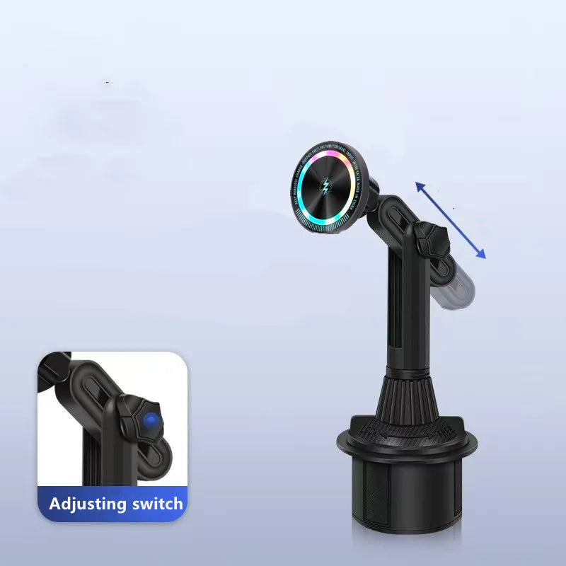 Drahtlose Ladegerät Flexible Arm Magnetische Auto Tasse Telefon Halter Maxsafe Auto Lade Für Magsafe iPhone 15 Samsun...